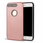 Wholesale iPhone 8 Plus / 7 Plus Strong Armor Case with Hidden Metal Plate (Rose Gold)